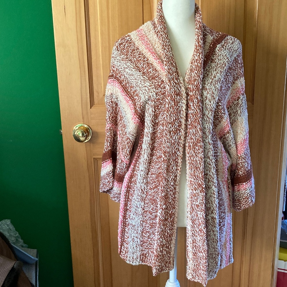 J. Jill Multicolor Knit Women's Shrug Cardigan
